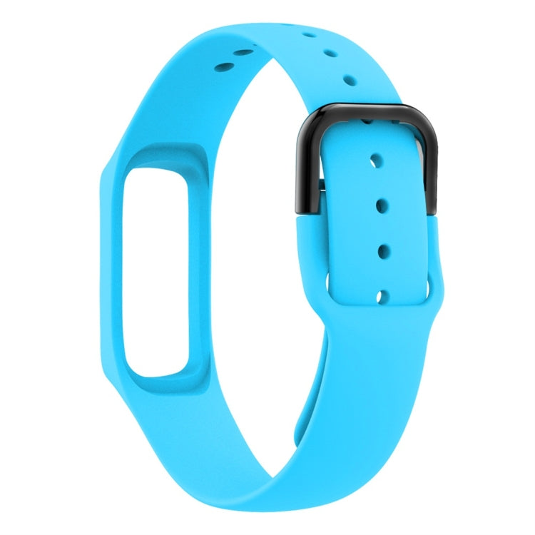 Smart Watch Pure Color Silicone Watch Band for Galaxy Fit-e(Sky Blue) by bashfashion