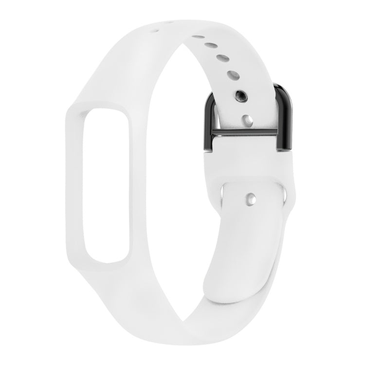 Smart Watch Pure Color Silicone Watch Band for Galaxy Fit-e(White) by bashfashion