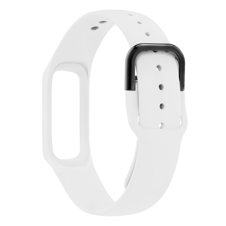 Smart Watch Pure Color Silicone Watch Band for Galaxy Fit-e(White) by bashfashion