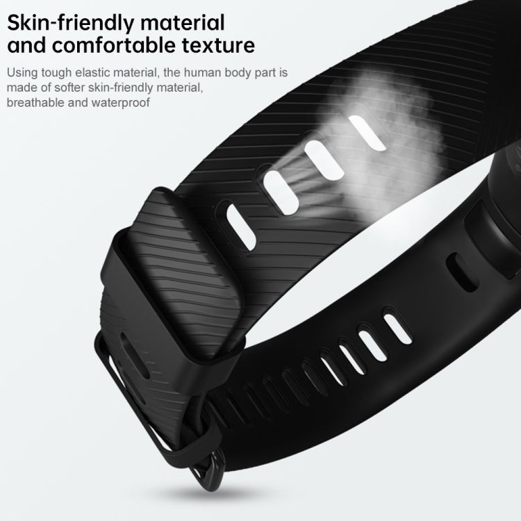 Smart Watch Silicone Watch Band for Huawei Honor Band 4 / Band 5(Black) by bashfashion