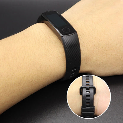 Smart Watch Silicone Watch Band for Huawei Honor Band 4 / Band 5(Black) by bashfashion