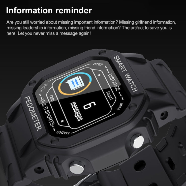 i2 Sports Smart Watch, Support Heart Rate / Blood Pressure / Oximeter Monitor (Black) by bashfashion