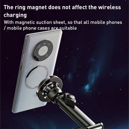 Yesido C158 2 in 1 Magnetic Ring Car Dashboard Air Vent Phone Holder (Black) by Yesido