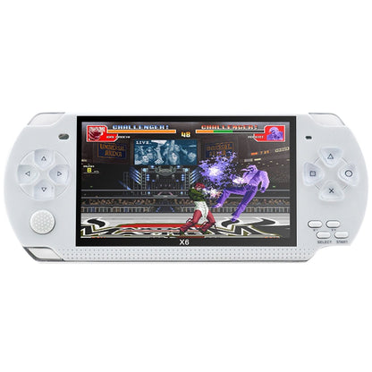 X6 4.3 inch Screen Retro Portable Game Console with 3MP Camera, Built-in 10000 Games, Supports E-book / Recording / Music Playing / Video Playing(White) by bashfashion