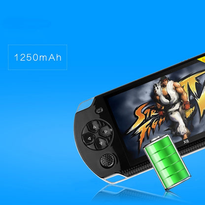 X6 4.3 inch Screen Retro Portable Game Console with 3MP Camera, Built-in 10000 Games, Supports E-book / Recording / Music Playing / Video Playing(White) by bashfashion