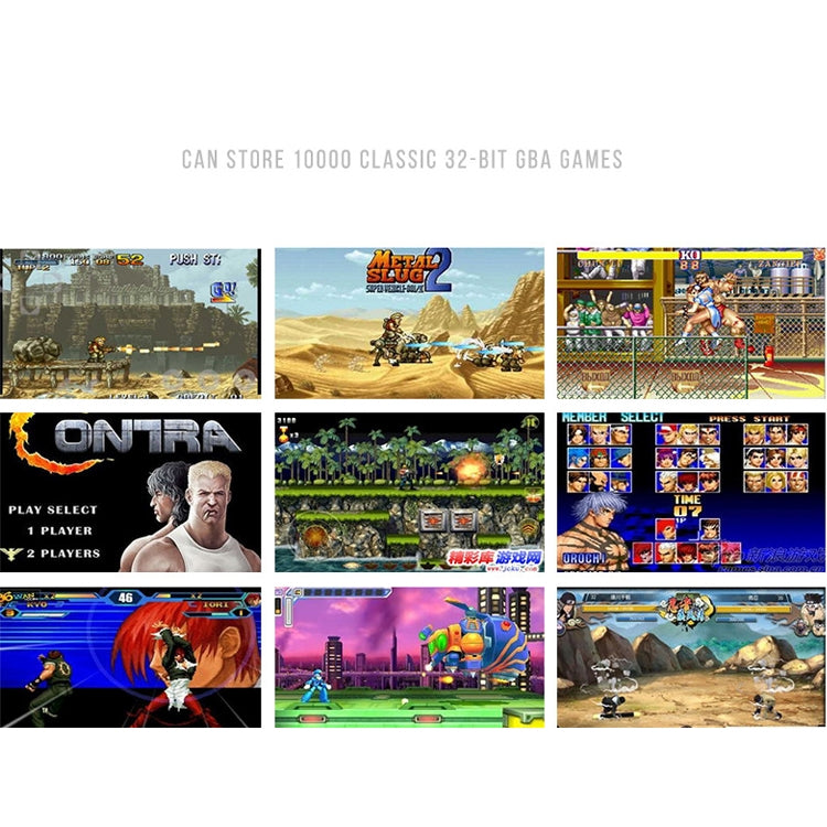 X6 4.3 inch Screen Retro Portable Game Console with 3MP Camera, Built-in 10000 Games, Supports E-book / Recording / Music Playing / Video Playing(White) by bashfashion