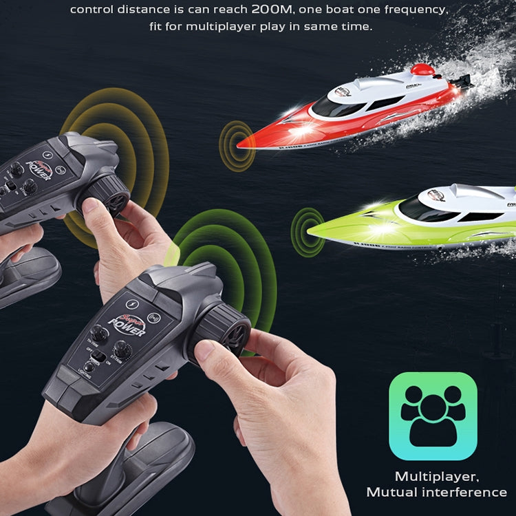 HongXunJie HJ806 2.4Ghz Water Cooling High Speed Racing Boats with Remote Controller, Auto Flip Function, 200m Control Distance(Red) by bashfashion
