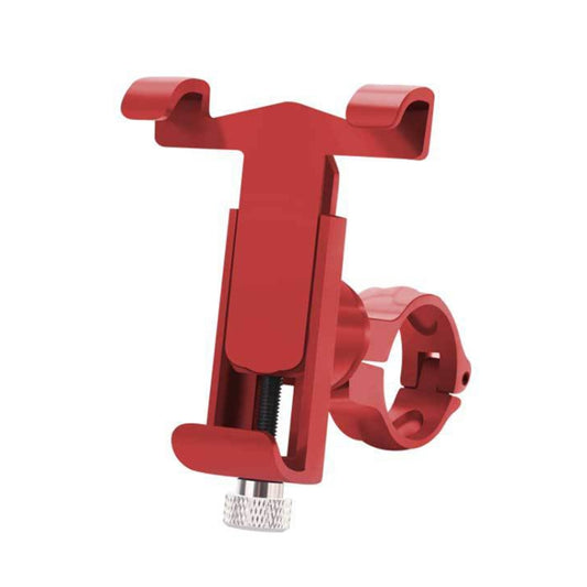 360 Degree Rotatable Aluminum Alloy Phone Bracket for Bicycle, Suitable for 50-100mm Device(Red) by bashfashion