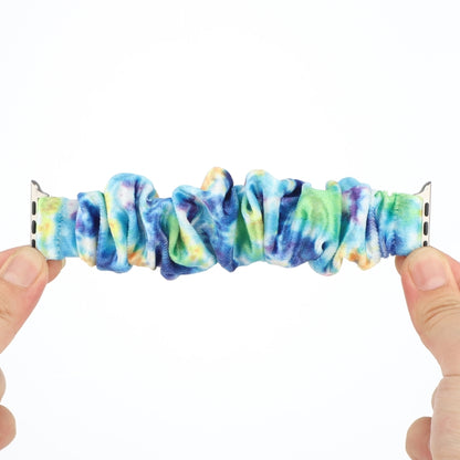 Flannel Hair Ring Strap Watch Band For Apple Watch Series 9&8&7 41mm / SE 3&SE 2&6&SE&5&4 40mm / 3&2&1 38mm(11) by bashfashion