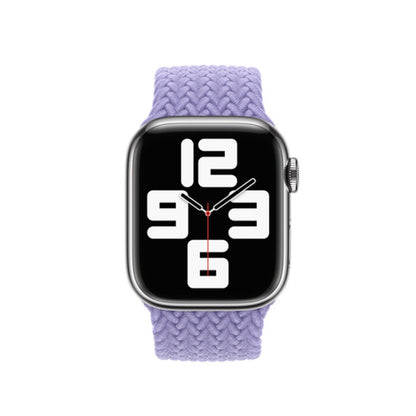 Nylon Single-turn Braided Watch Band For Apple Watch Series 9&8&7 41mm / SE 3&SE 2&6&SE&5&4 40mm / 3&2&1 38mm, Length:M 145mm(British Lavender) by bashfashion