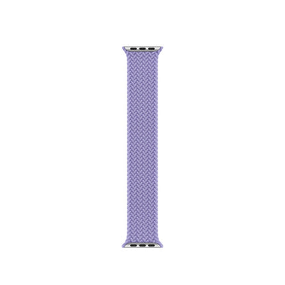 Nylon Single-turn Braided Watch Band For Apple Watch Series 9&8&7 41mm / SE 3&SE 2&6&SE&5&4 40mm / 3&2&1 38mm, Length:M 145mm(British Lavender) by bashfashion