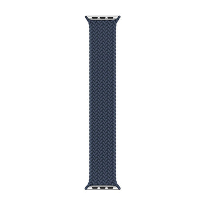Nylon Single-turn Braided Watch Band For Apple Watch Series 9&8&7 41mm / SE 3&SE 2&6&SE&5&4 40mm / 3&2&1 38mm, Length:M 145mm (Starlight Blue) by bashfashion