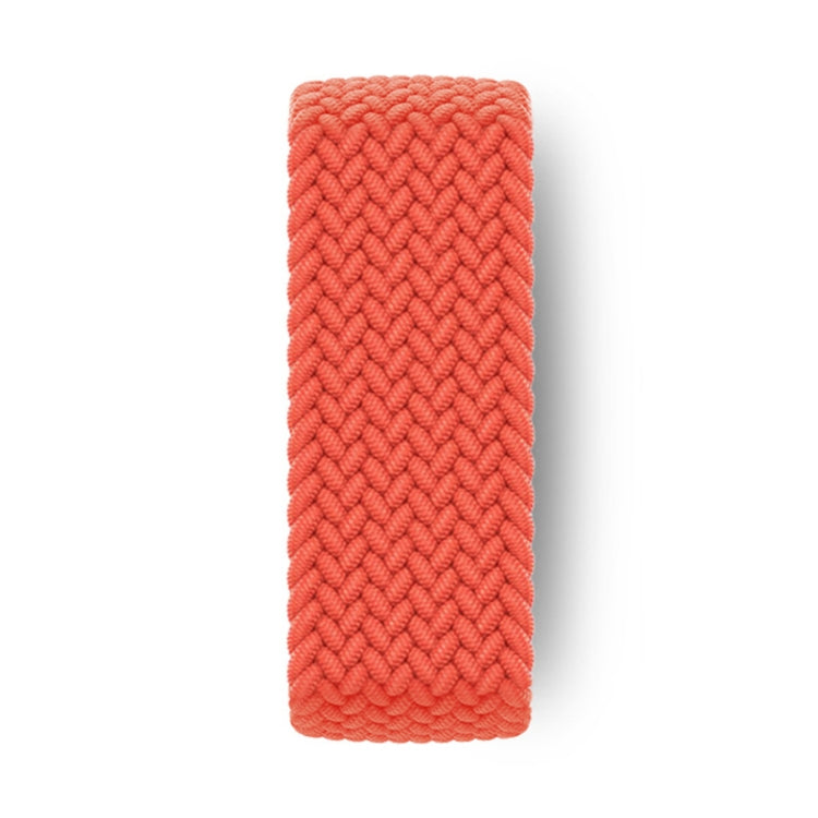 Nylon Single-turn Braided Watch Band For Apple Watch Series 7 41mm / 6 & SE & 5 & 4 40mm / 3 & 2 & 1 38mm, Length:M 145mm (Electric Orange) by bashfashion