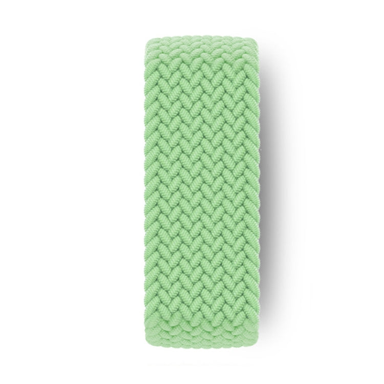 Nylon Single-turn Braided Watch Band For Apple Watch Series 9&8&7 41mm / SE 3&SE 2&6&SE&5&4 40mm / 3&2&1 38mm, Length:M 145mm (Pistachio Green) by bashfashion