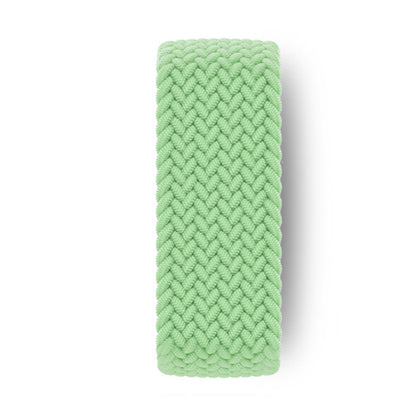 Nylon Single-turn Braided Watch Band For Apple Watch Series 9&8&7 41mm / SE 3&SE 2&6&SE&5&4 40mm / 3&2&1 38mm, Length:M 145mm (Pistachio Green) by bashfashion