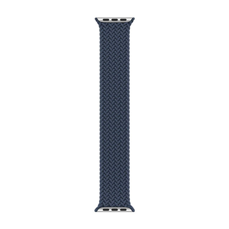 Nylon Single-turn Braided Watch Band For Apple Watch Series 7 41mm / 6 & SE & 5 & 4 40mm / 3 & 2 & 1 38mm, Length:L 155mm (Starlight Blue) by bashfashion