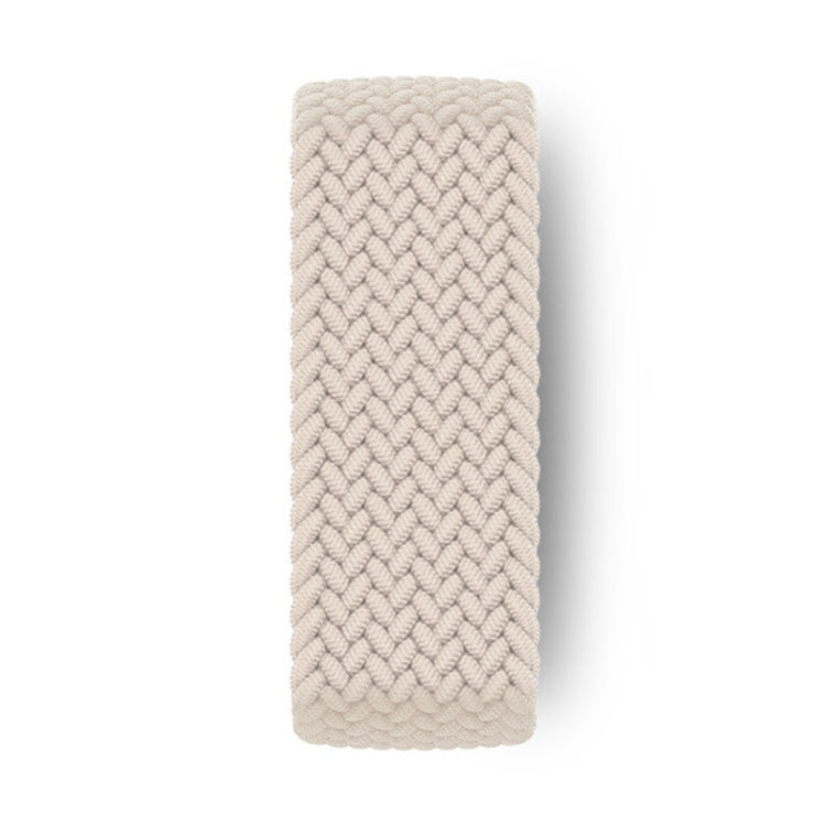 Nylon Single-turn Braided Watch Band For Apple Watch Series 7 41mm / 6 & SE & 5 & 4 40mm / 3 & 2 & 1 38mm, Length:L 155mm (Starlight) by bashfashion