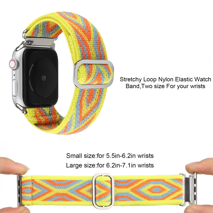 Metal Japanese Buckle Elastic Nylon Watch Band For Apple Watch Ultra 49mm&Watch Ultra 2 49mm / Series 9&8&7 45mm / SE 3&SE 2&6&SE&5&4 44mm / 3&2&1 42mm(2) by bashfashion