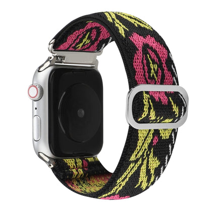 Metal Japanese Buckle Elastic Nylon Watch Band For Apple Watch Ultra 49mm&Watch Ultra 2 49mm / Series 9&8&7 45mm / SE 3&SE 2&6&SE&5&4 44mm / 3&2&1 42mm(6) by bashfashion