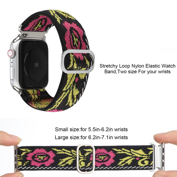 Metal Japanese Buckle Elastic Nylon Watch Band For Apple Watch Ultra 49mm&Watch Ultra 2 49mm / Series 9&8&7 45mm / SE 3&SE 2&6&SE&5&4 44mm / 3&2&1 42mm(6) by bashfashion
