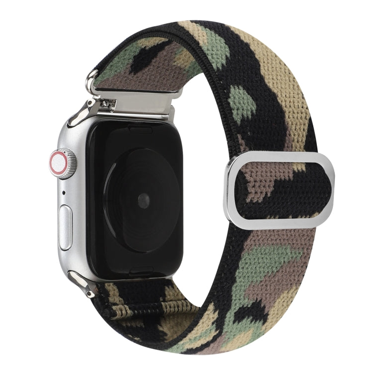 Metal Japanese Buckle Elastic Nylon Watch Band For Apple Watch Ultra 49mm&Watch Ultra 2 49mm / Series 9&8&7 45mm / SE 3&SE 2&6&SE&5&4 44mm / 3&2&1 42mm(9) by bashfashion