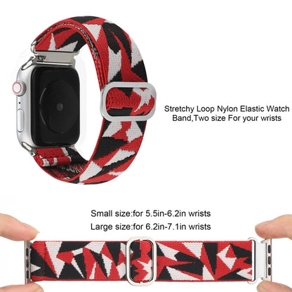 Metal Japanese Buckle Elastic Nylon Watch Band For Apple Watch Series 7 45mm / 6 & SE & 5 & 4 44mm / 3 & 2 & 1 42mm(10) by bashfashion
