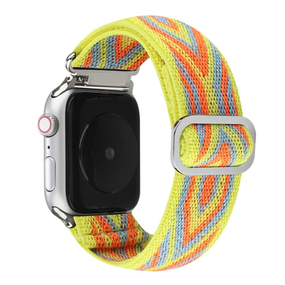 Metal Japanese Buckle Elastic Nylon Watch Band For Apple Watch Series 9&8&7 41mm / SE 3&SE 2&6&SE&5&4 40mm / 3&2&1 38mm(2) by bashfashion