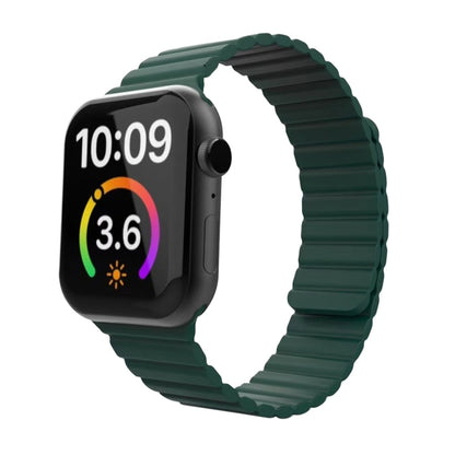 Magnetic Loop Watch Band For Apple Watch Series 7 41mm / 6 & SE & 5 & 4 40mm / 3 & 2 & 1 38mm(Green) by bashfashion