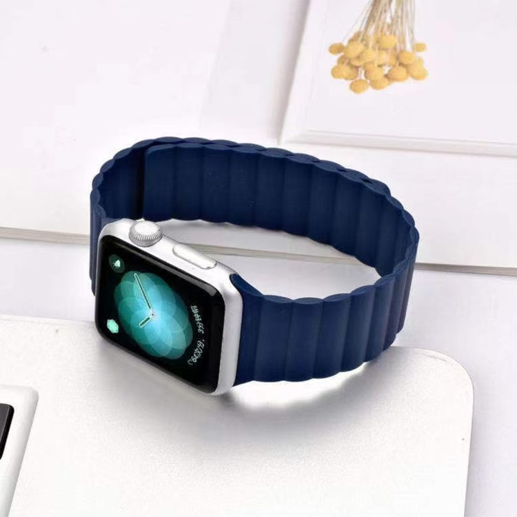 Magnetic Loop Watch Band For Apple Watch Series 7 45mm / 6 & SE & 5 & 4 44mm / 3 & 2 & 1 42mm(Blue) by bashfashion