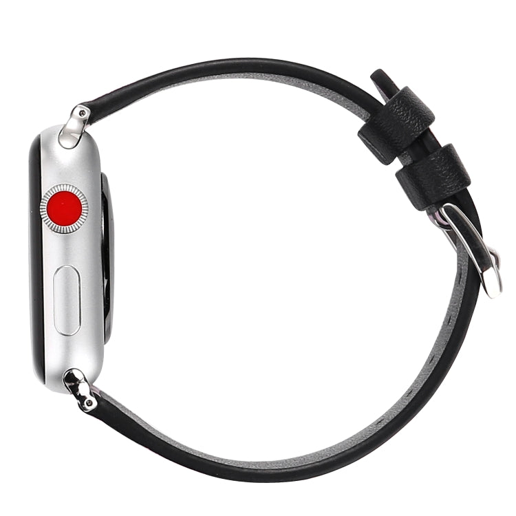 Love Series Leather Watch Band For Apple Watch Series 9&8&7 41mm / SE 3&SE 2&6&SE&5&4 40mm / 3&2&1 38mm(Foundation Red Heart) by bashfashion