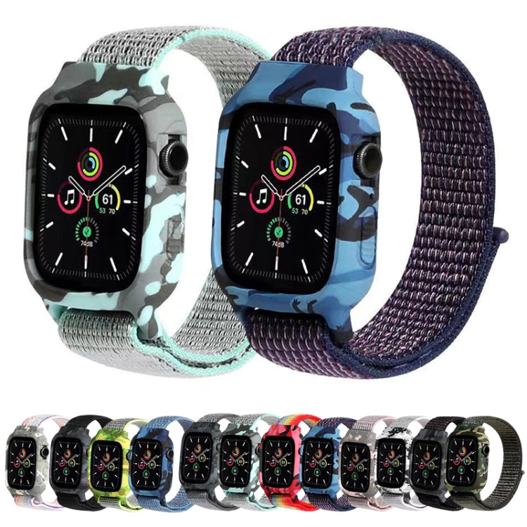 Nylon Wrist Strap Watch Bands For Apple Watch Series 7 41mm / 6 & SE & 5 & 4 40mm / 3 & 2 & 1 38mm(Cape Blue) by bashfashion