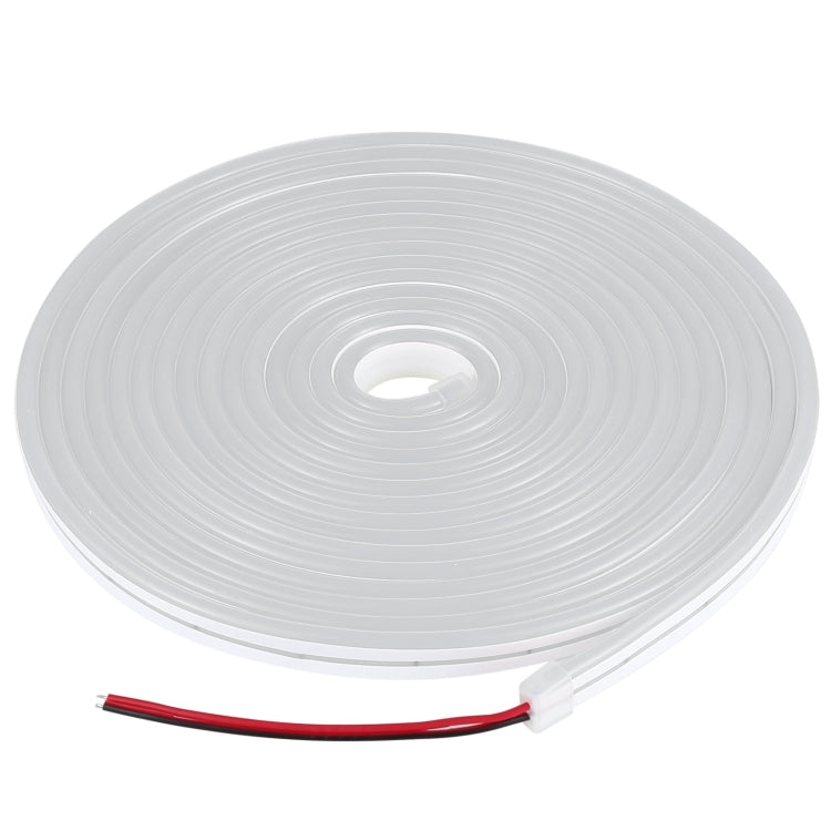 CJ-1206 12V 6A 5m IP65 Waterproof Silicone Neon LED Strip Light(White) by bashfashion