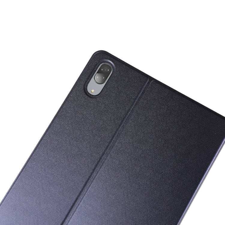 For Lenovo Tab P11 Pro (TB-XJ706F) Voltage Craft Texture TPU Horizontal Flip Protective Case with Holder(Dark Blue) by bashfashion