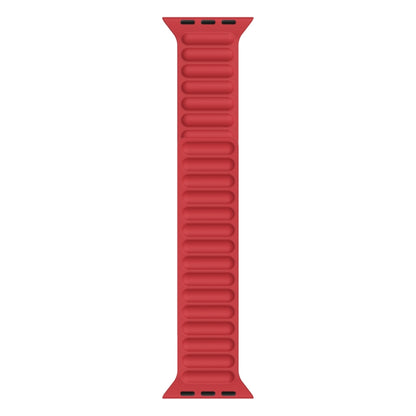 Silicone Magnetic Chain Watch Band For Apple Watch Series 7 41mm / 6 & SE & 5 & 4 40mm / 3 & 2 & 1 38mm(Red) by bashfashion