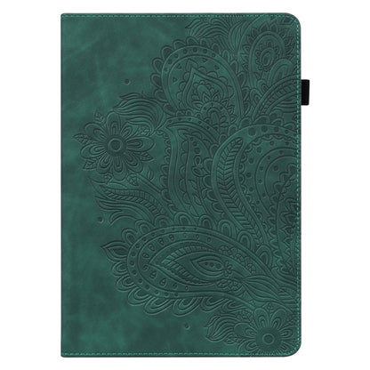 For Samsung Galaxy Tab A 10.1 (2019) T510 Peacock Embossed Pattern TPU + PU Horizontal Flip Leather Case with Holder & Card Slots & Wallet(Green) by bashfashion