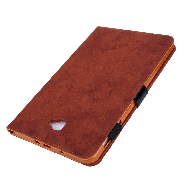 For Galaxy Tab A 10.1 (2016) / T580 Business Style Horizontal Flip Leather Case, with Holder & Card Slot & Photo Frame & Sleep / Wake-up Function(Brown) by bashfashion