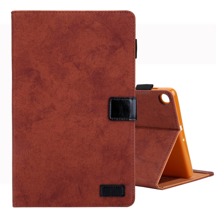 For Galaxy Tab A 10.1 (2019) Business Style Horizontal Flip Leather Case, with Holder & Card Slot & Photo Frame & Sleep / Wake-up Function(Brown) by bashfashion