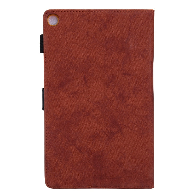 For Galaxy Tab A 10.1 (2019) Business Style Horizontal Flip Leather Case, with Holder & Card Slot & Photo Frame & Sleep / Wake-up Function(Brown) by bashfashion