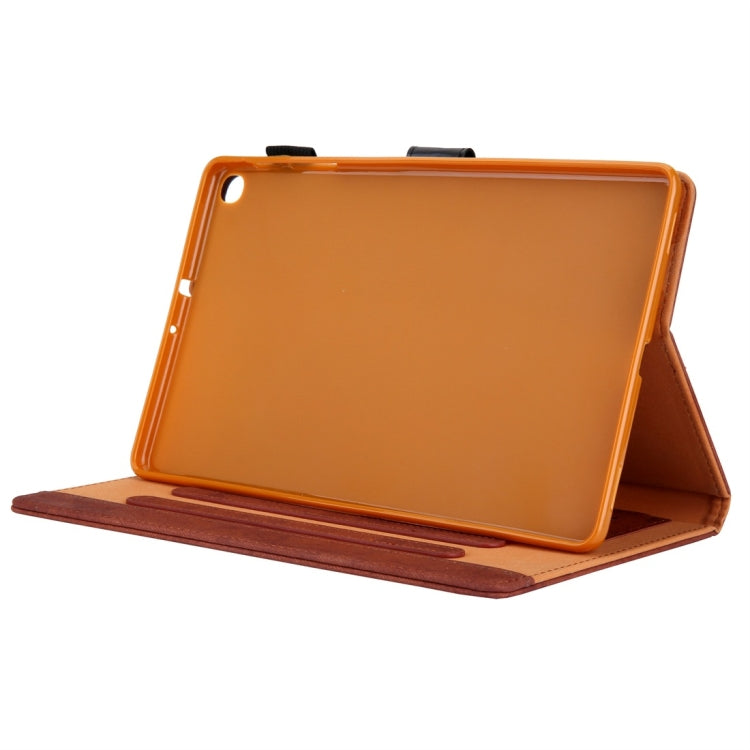 For Galaxy Tab A 10.1 (2019) Business Style Horizontal Flip Leather Case, with Holder & Card Slot & Photo Frame & Sleep / Wake-up Function(Brown) by bashfashion