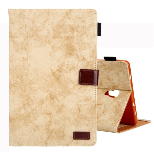 For Galaxy Tab A 10.5 / T590 Business Style Horizontal Flip Leather Case, with Holder & Card Slot & Photo Frame & Sleep / Wake-up Function(Yellow) by bashfashion