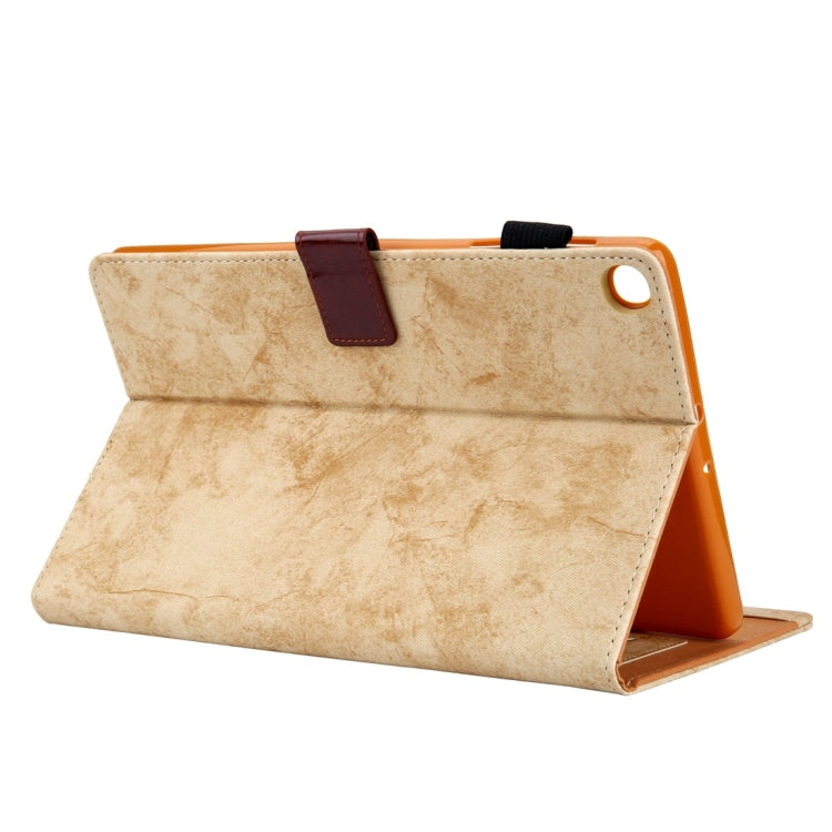 For Galaxy Tab S5e / T720 Business Style Horizontal Flip Leather Case, with Holder & Card Slot & Photo Frame & Sleep / Wake-up Function(Yellow) by bashfashion