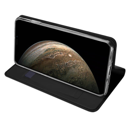For iPhone 11 DUX DUCIS Skin Pro Series Shockproof Horizontal Flip Leather Case with Holder & Card Slots(Black) by DUX DUCIS