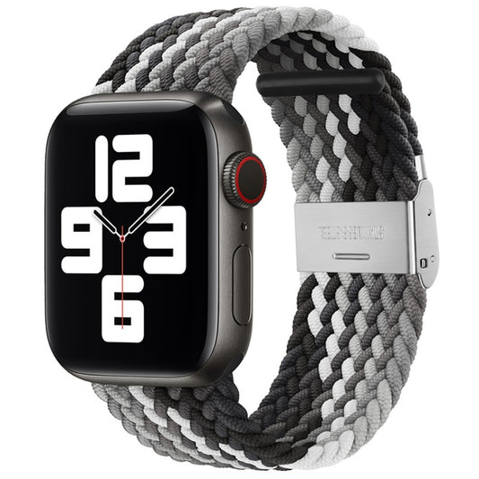 Braided + Stainless Steel Watch Band For Apple Watch Ultra 49mm&Watch Ultra 2 49mm / Series 9&8&7 45mm / SE 3&SE 2&6&SE&5&4 44mm / 3&2&1 42mm(Dark Chocolate) by bashfashion