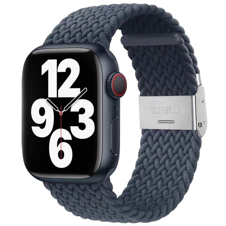 Braided + Stainless Steel Watch Band For Apple Watch Ultra 49mm&Watch Ultra 2 49mm / Series 9&8&7 45mm / SE 3&SE 2&6&SE&5&4 44mm / 3&2&1 42mm (Deep Blue) by bashfashion