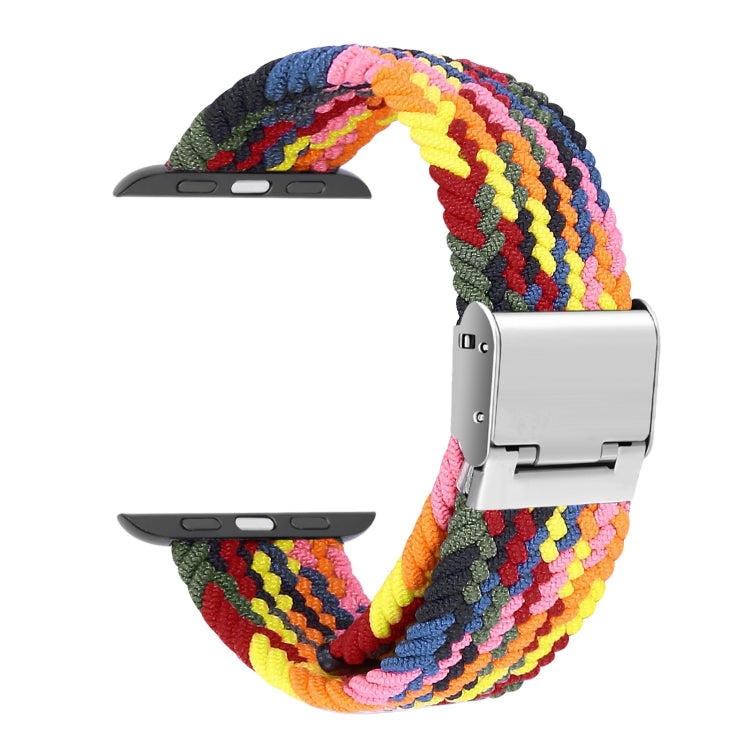 Braided + Stainless Steel Watch Band For Apple Watch Series 7 45mm / 6 & SE & 5 & 4 44mm / 3 & 2 & 1 42mm(Five Colors) by bashfashion