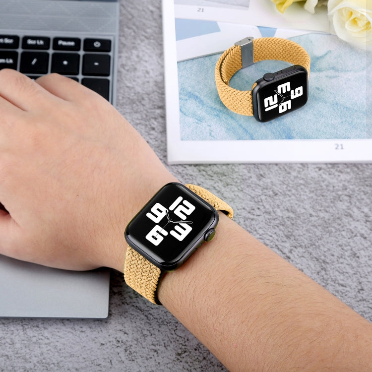 Braided + Stainless Steel Watch Band For Apple Watch Ultra 49mm&Watch Ultra 2 49mm / Series 9&8&7 45mm / SE 3&SE 2&6&SE&5&4 44mm / 3&2&1 42mm(Rainbow) by bashfashion