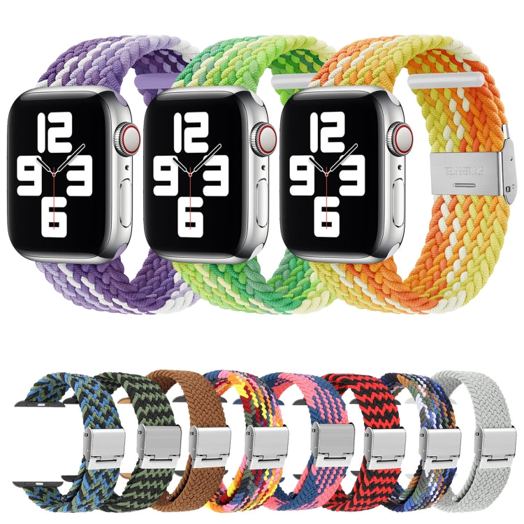 Braided + Stainless Steel Watch Band For Apple Watch Ultra 49mm&Watch Ultra 2 49mm / Series 9&8&7 45mm / SE 3&SE 2&6&SE&5&4 44mm / 3&2&1 42mm(Grape Purple) by bashfashion