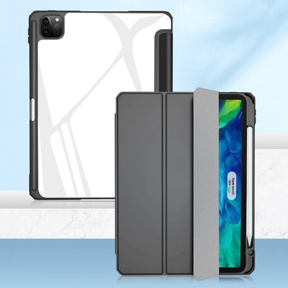 For iPad Pro 11 2022 / 2021 / 2020 Mutural Pinyue Series PC + TPU Horizontal Flip Leather Tablet Case with Holder & Pen Slot & Sleep / Wake-up Function(Black) by Mutural