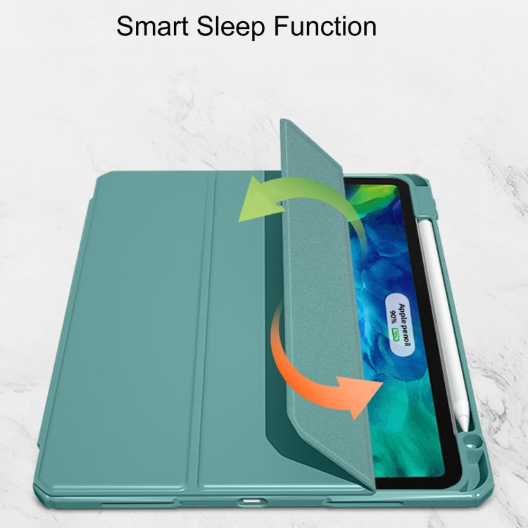 For iPad Pro 11 2022 / 2021 / 2020 Mutural Pinyue Series PC + TPU Horizontal Flip Leather Tablet Case with Holder & Pen Slot & Sleep / Wake-up Function(Blue) by Mutural