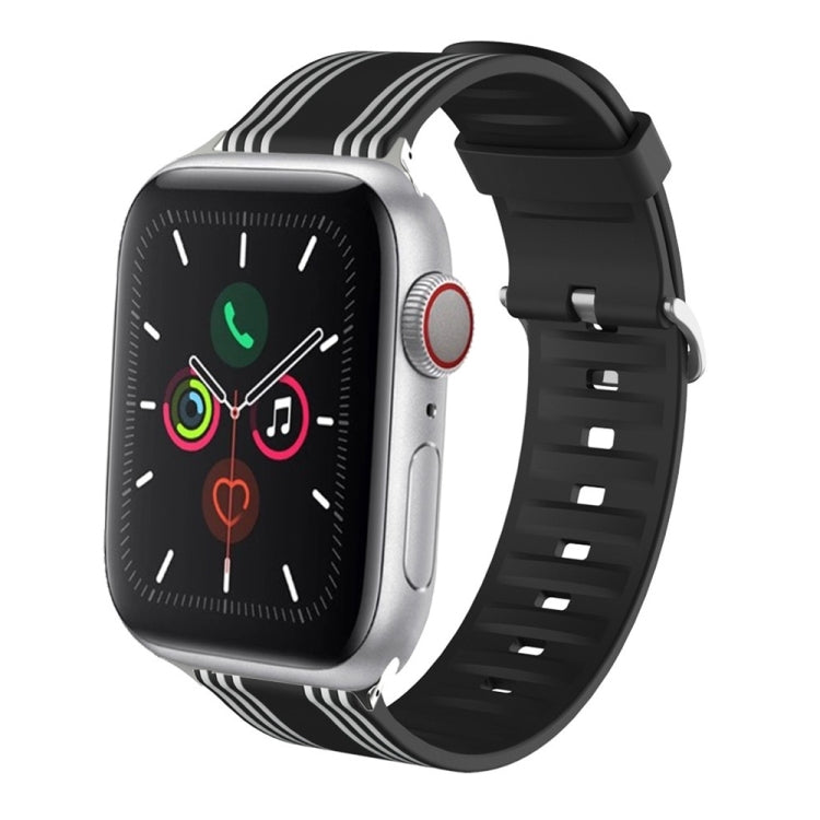 Silicone Replaceable Watch Band For Apple Watch Series 9&8&7 41mm / SE 3&SE 2&6&SE&5&4 40mm / 3&2&1 38mm(1) by bashfashion